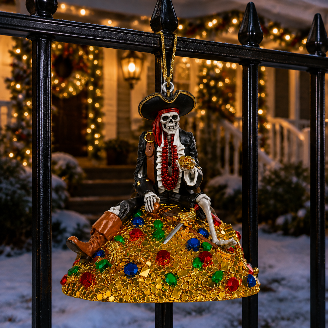 Pirate Skull Hanging Decoration — additional product view