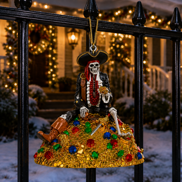 Pirate Skull Hanging Decoration — additional product view