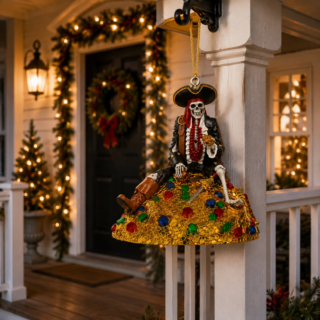 Pirate Skull Hanging Decoration — product photo