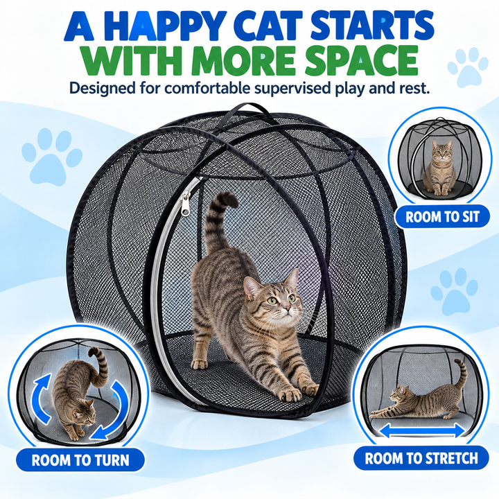 Pop-Up Mesh Pet Playpen — product photo