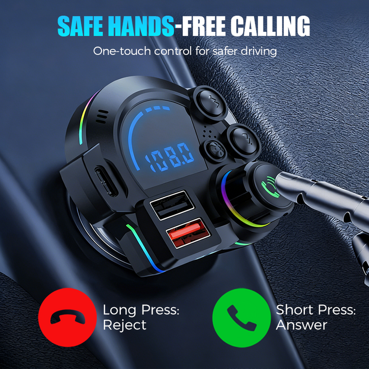 Bluetooth FM Transmitter — detail view