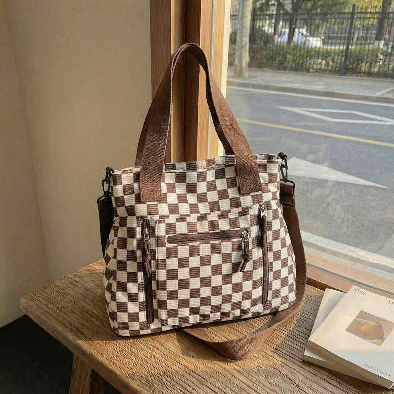 Checkerboard Tote Bag — additional product view