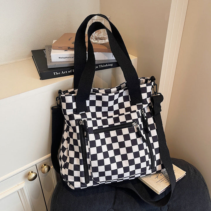 Checkerboard Tote Bag — additional product view