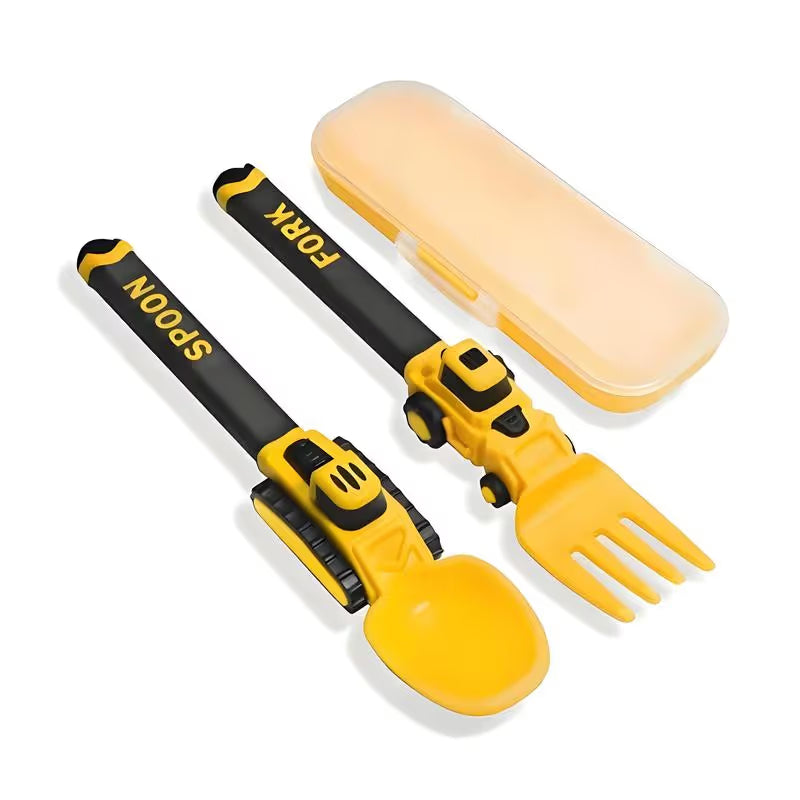 Construction-Themed Utensil Set — product view