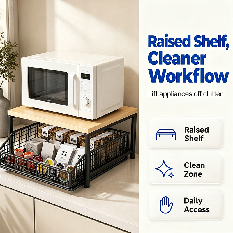 Countertop Microwave Storage Stand — product view
