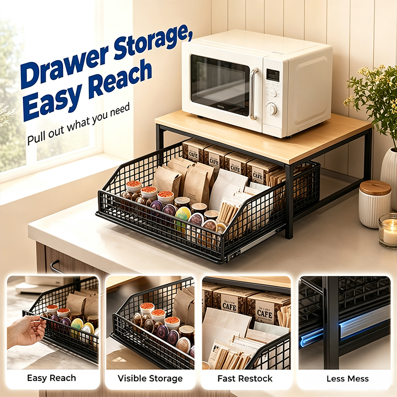 Countertop Microwave Storage Stand — product view