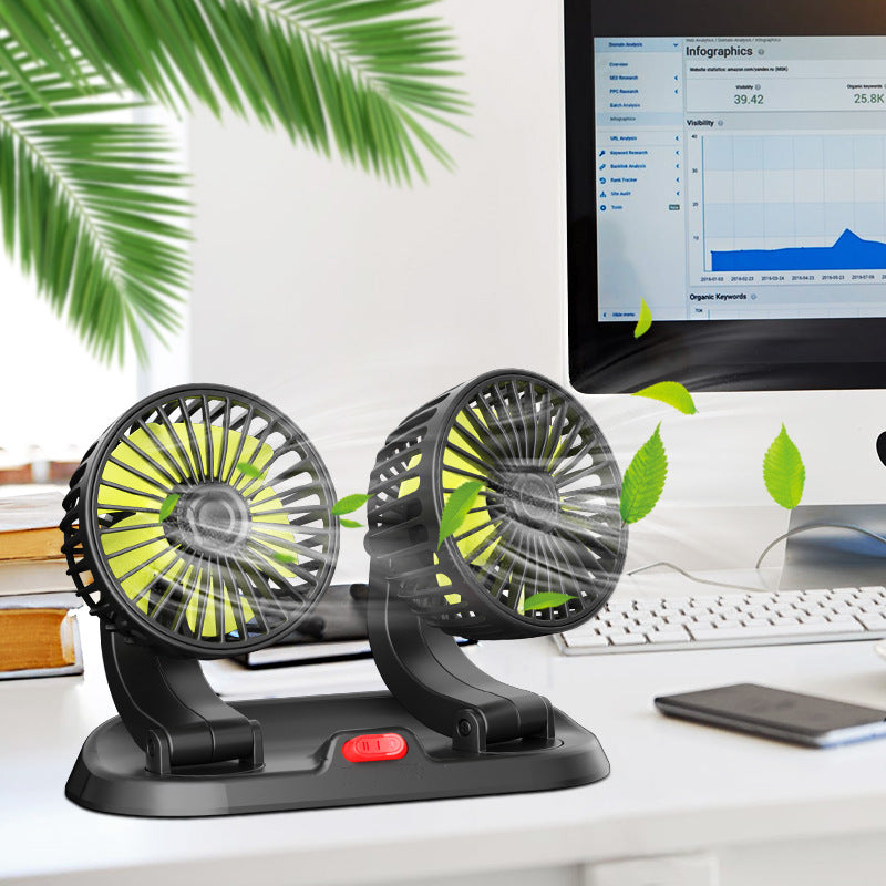Dual-Head Car Cooling Fan — additional product view