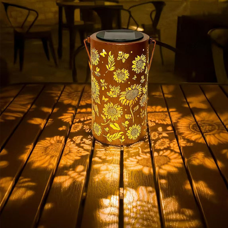 Hanging Solar Pattern Lantern — detail view