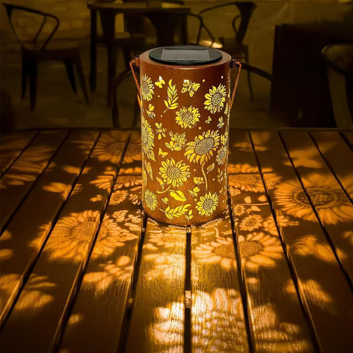 Hanging Solar Pattern Lantern — detail view