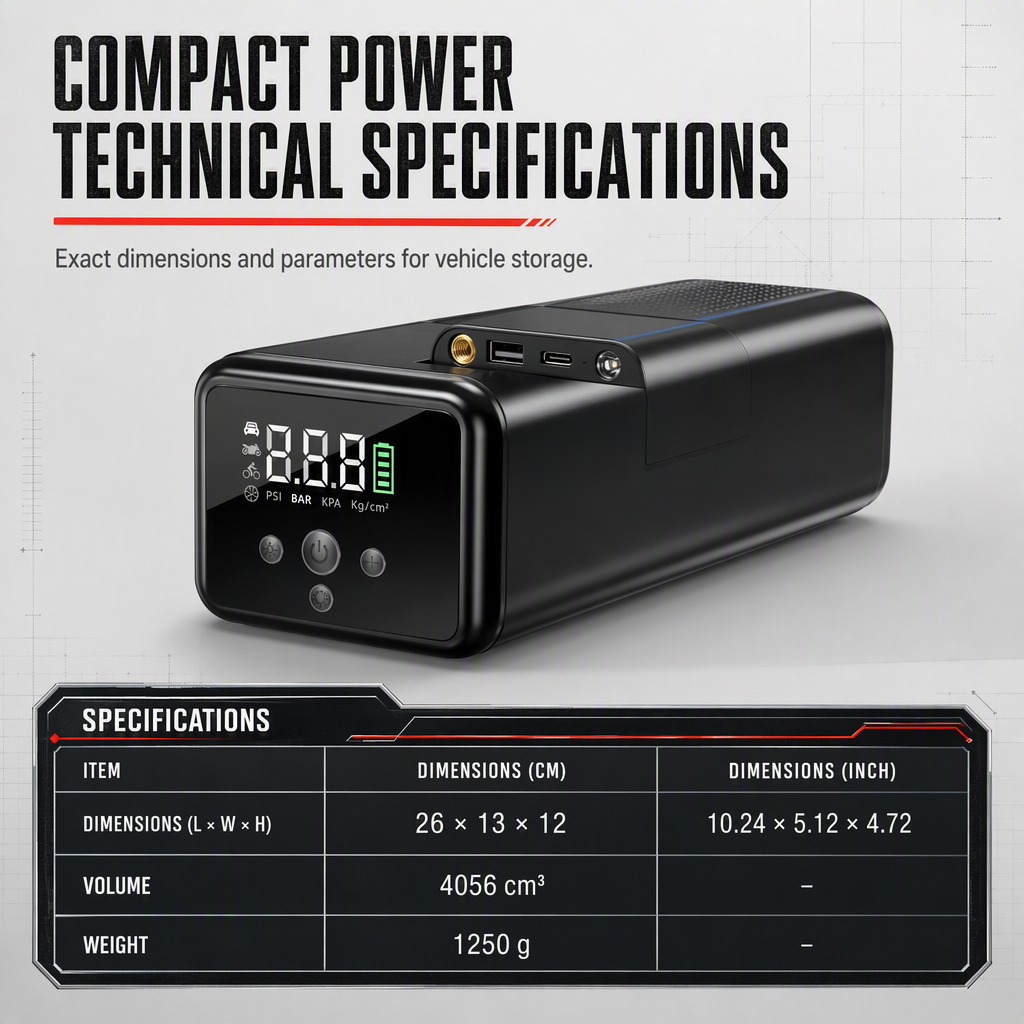 Jump Starter and Tire Inflator — additional product view