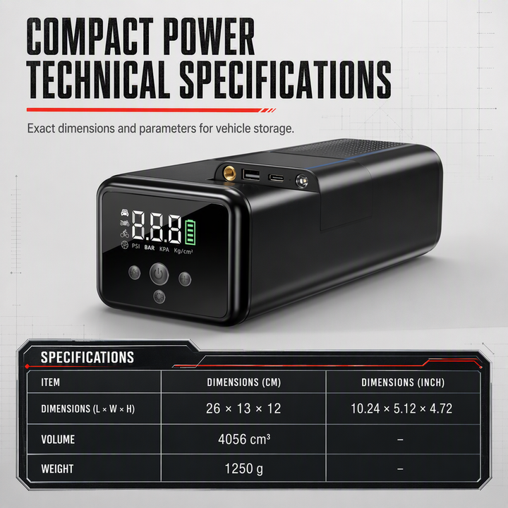 Jump Starter and Tire Inflator — additional product view