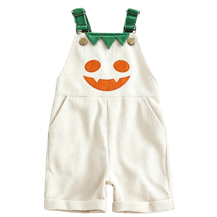 Kids Pumpkin Corduroy Overalls — additional product view