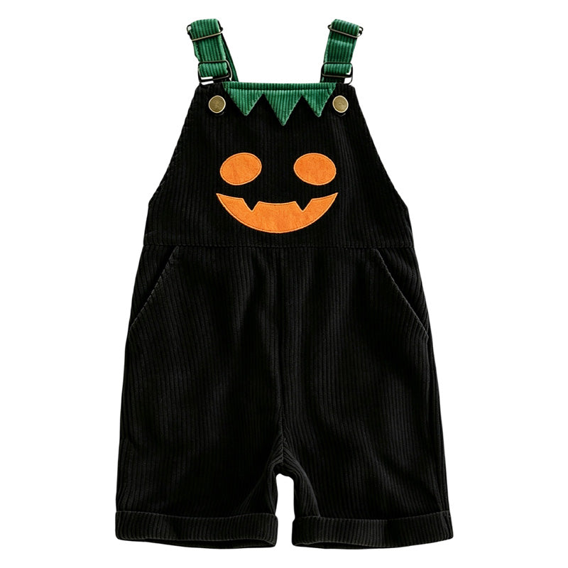 Kids Pumpkin Corduroy Overalls — additional product view