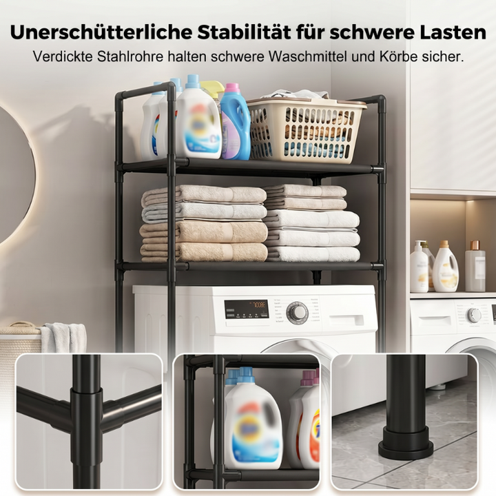 Laundry Room Wall Rack — detail view
