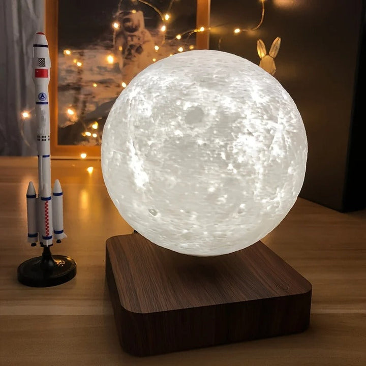 Levitating Moon Lamp — detail view