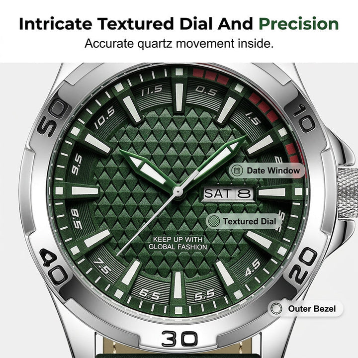 Luminous Quartz Sports Watch — detail view