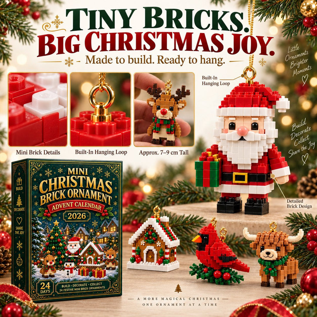 Mini Christmas Building Block Countdown — detail view