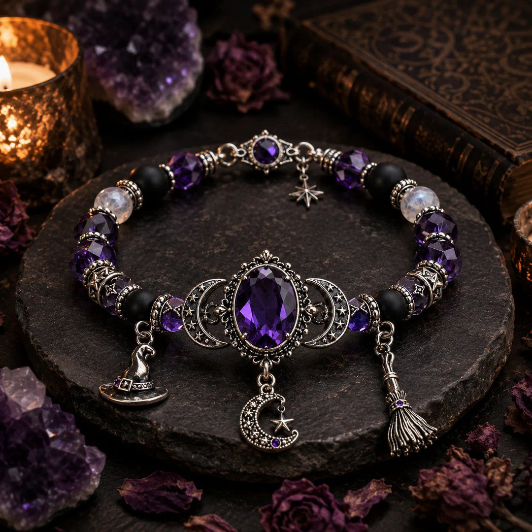 Moon Charm Bracelet — detail view