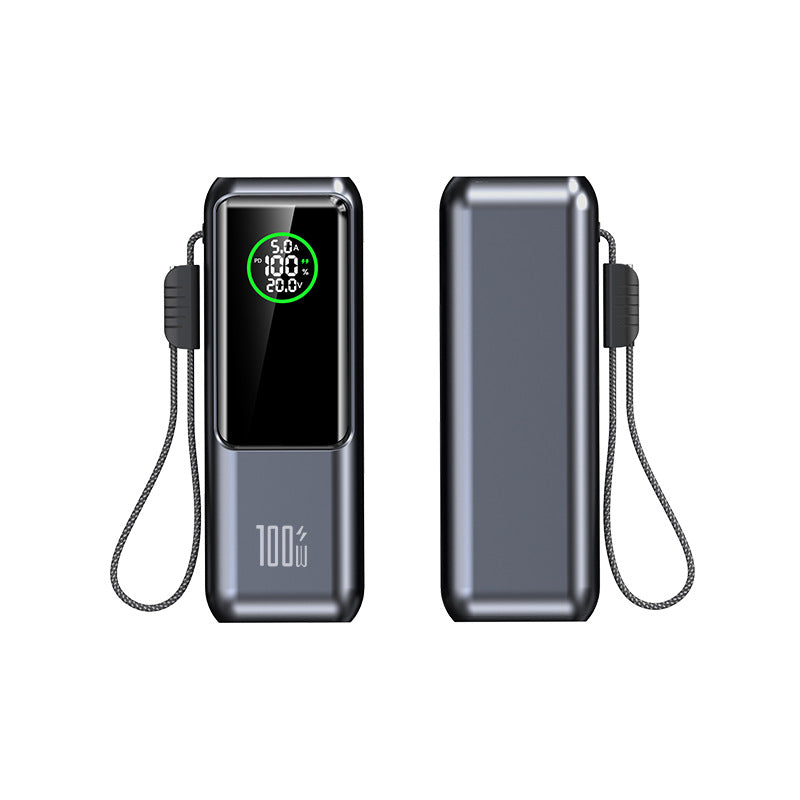 Power Bank with Built-In Cable — product view