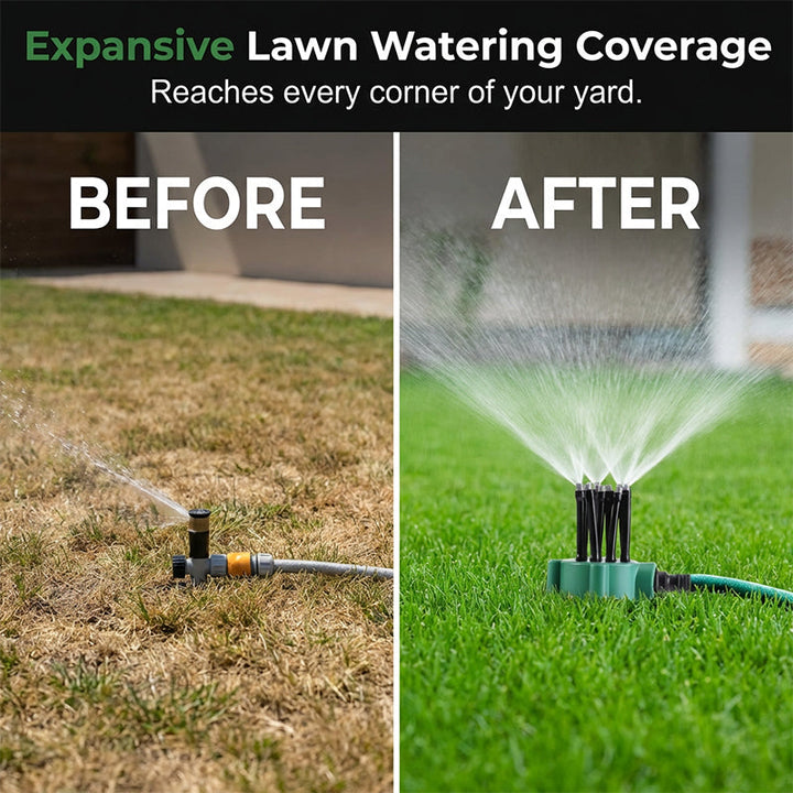 Rotating Garden Sprinkler — detail view