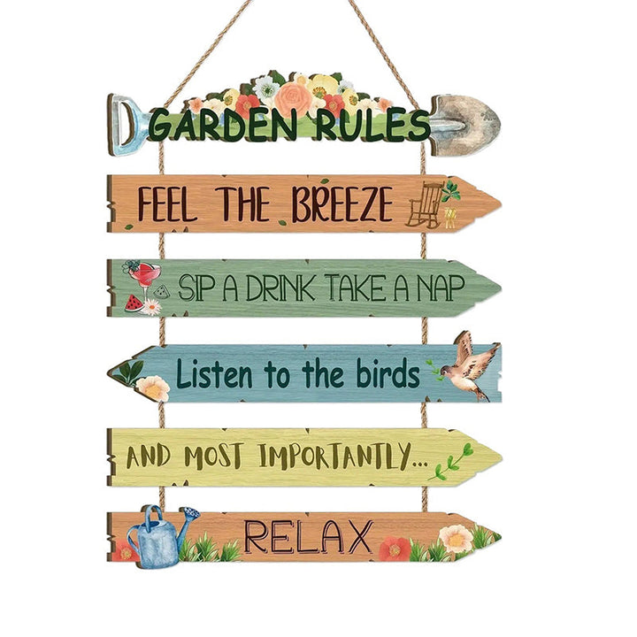 Rustic Garden Hanging Sign — additional product view