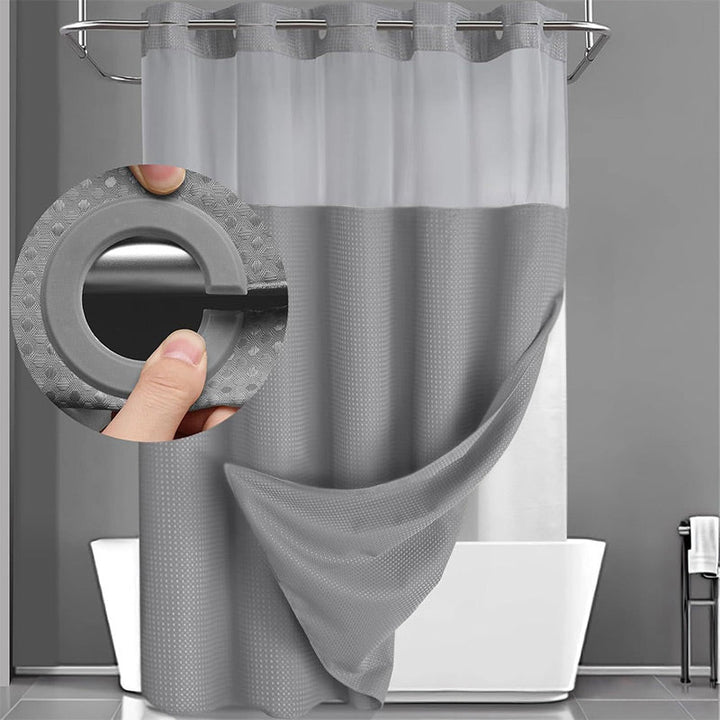 Waffle Texture Shower Curtain — product view