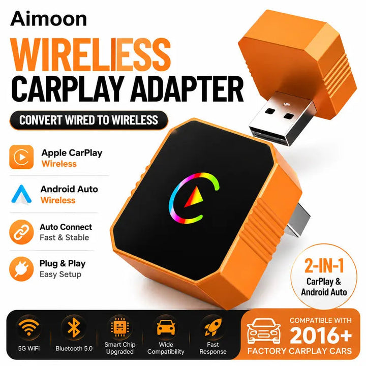 Wireless CarPlay and Android Auto Adapter — product view