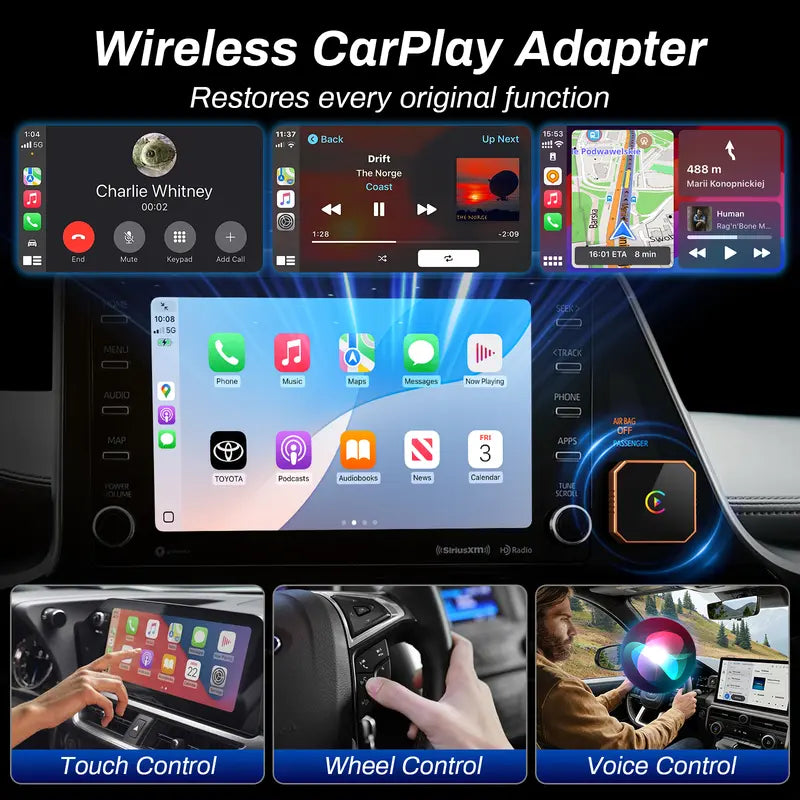 Wireless CarPlay and Android Auto Adapter — detail view