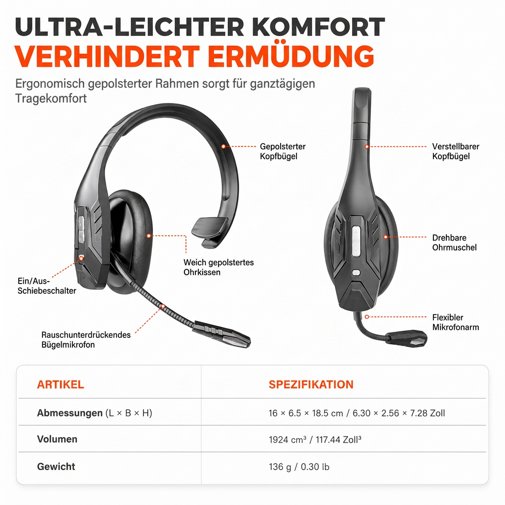 Wireless Office Headset — additional product view