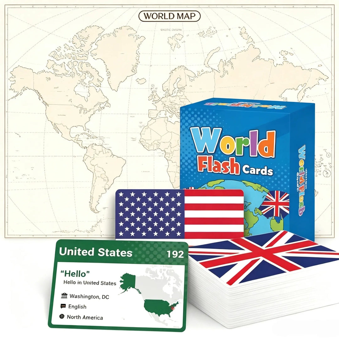 World Flags Learning Cards — product view