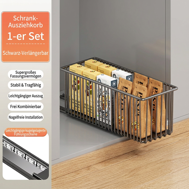 Pull-Out Cabinet Basket — additional details and use