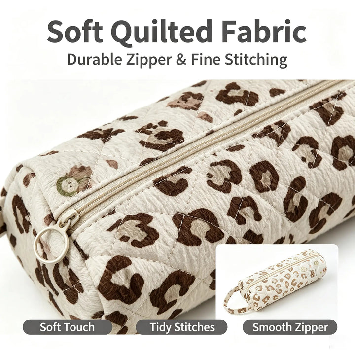 Quilted Zip Makeup Pouch — additional details and use