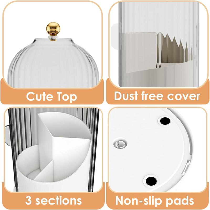 Rotating Toothbrush Organizer — additional details and use