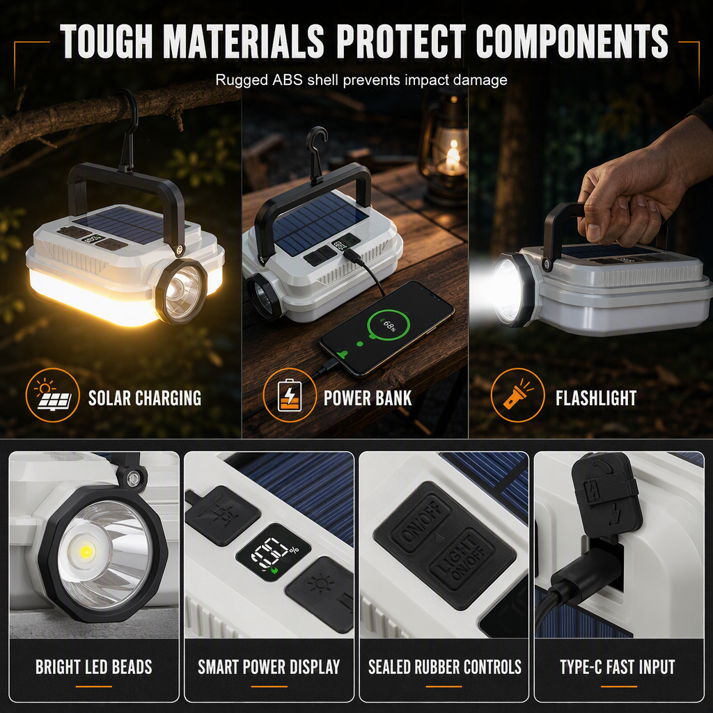 Solar Camping Lantern — additional details and use