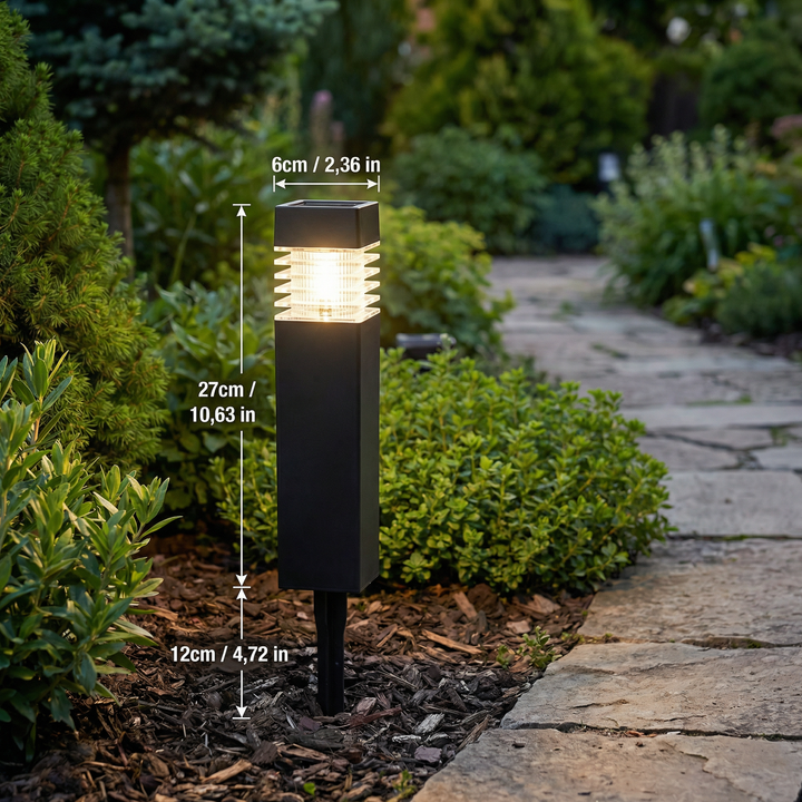 Solar Garden Ground Lights — additional details and use