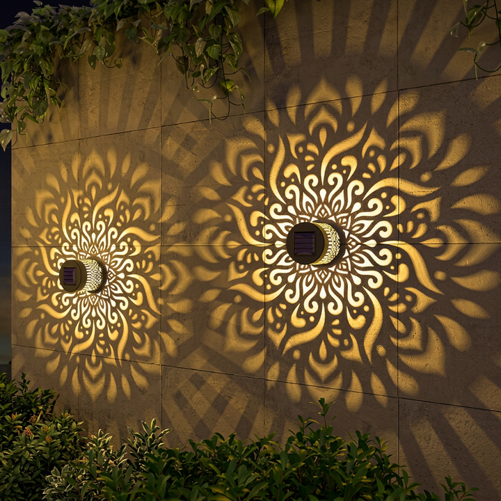 Solar Pattern Garden Lantern — additional details and use
