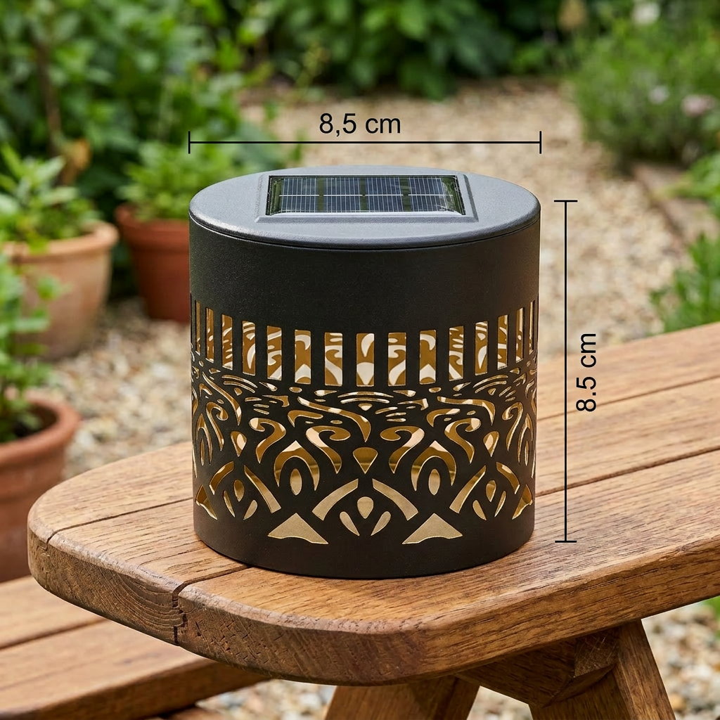 Solar Pattern Garden Lantern — product photo