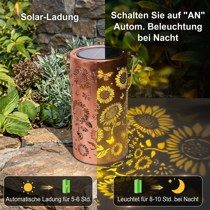 Solar Sunflower Lantern — additional details and use