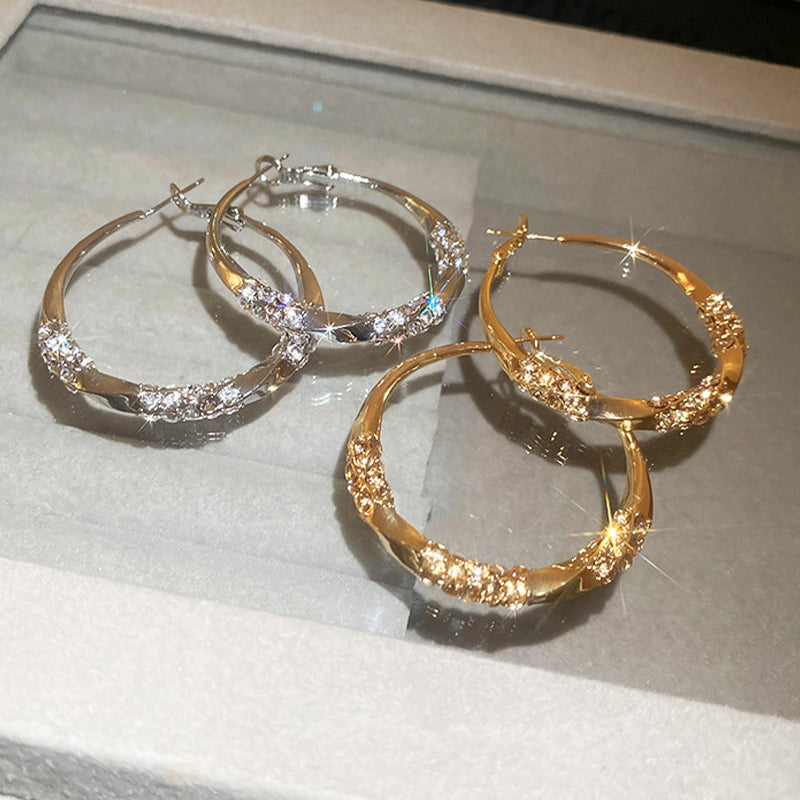Sparkle Hoop Earrings — product photo
