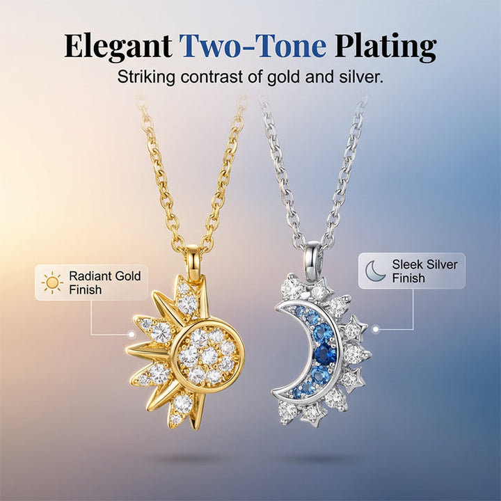 Sun & Moon Pendant Necklace — additional details and use