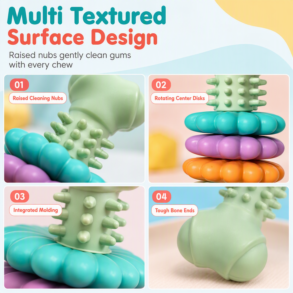 Textured Dog Chew Toy — additional details and use