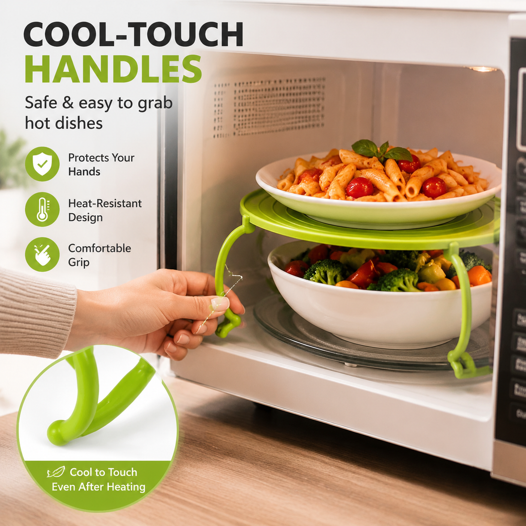 Two-Level Microwave Plate Rack — additional product view