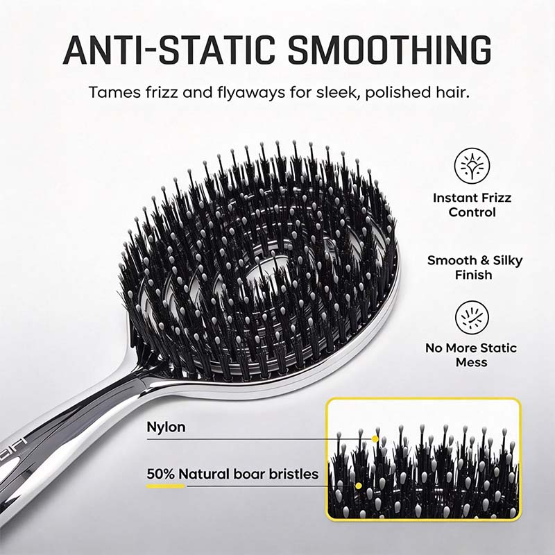 Vented Round Hair Brush — additional details and use