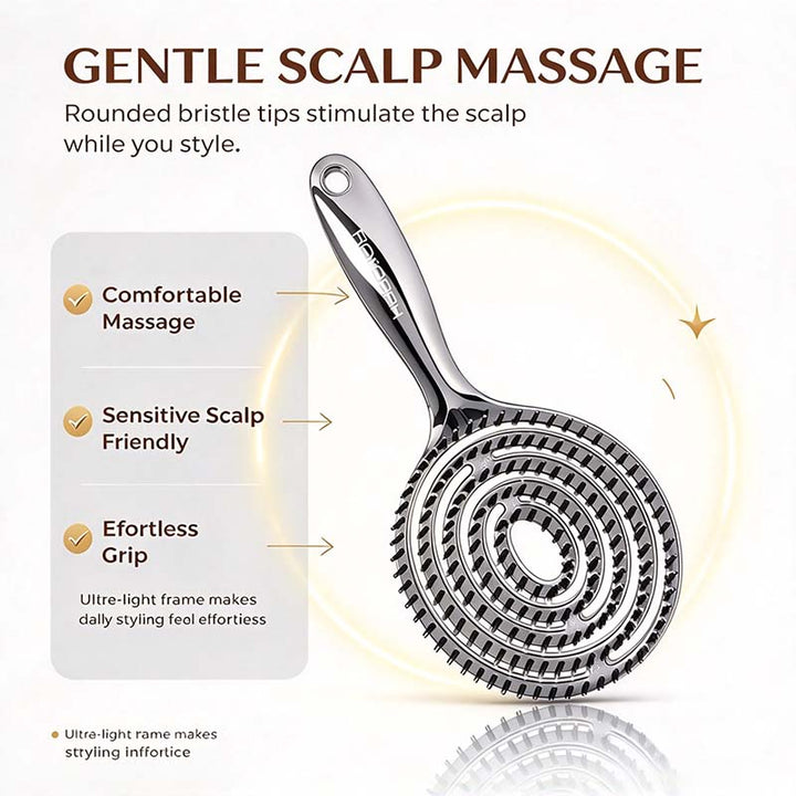 Vented Round Hair Brush — additional details and use