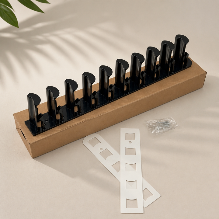 Wall-Mounted Cap Organizer — additional details and use