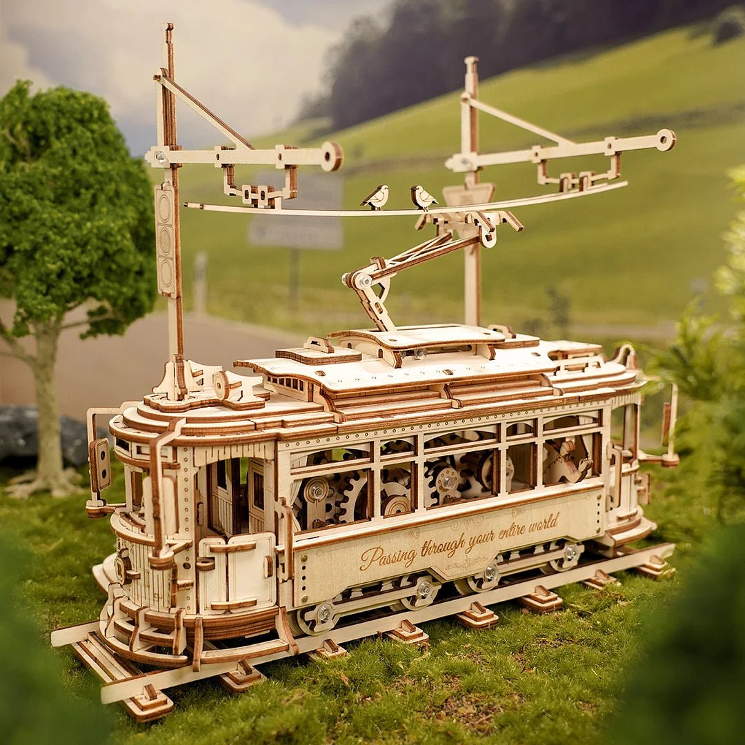 Wooden City Tram Building Kit — additional product view