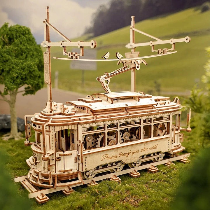 Wooden City Tram Building Kit — additional product view