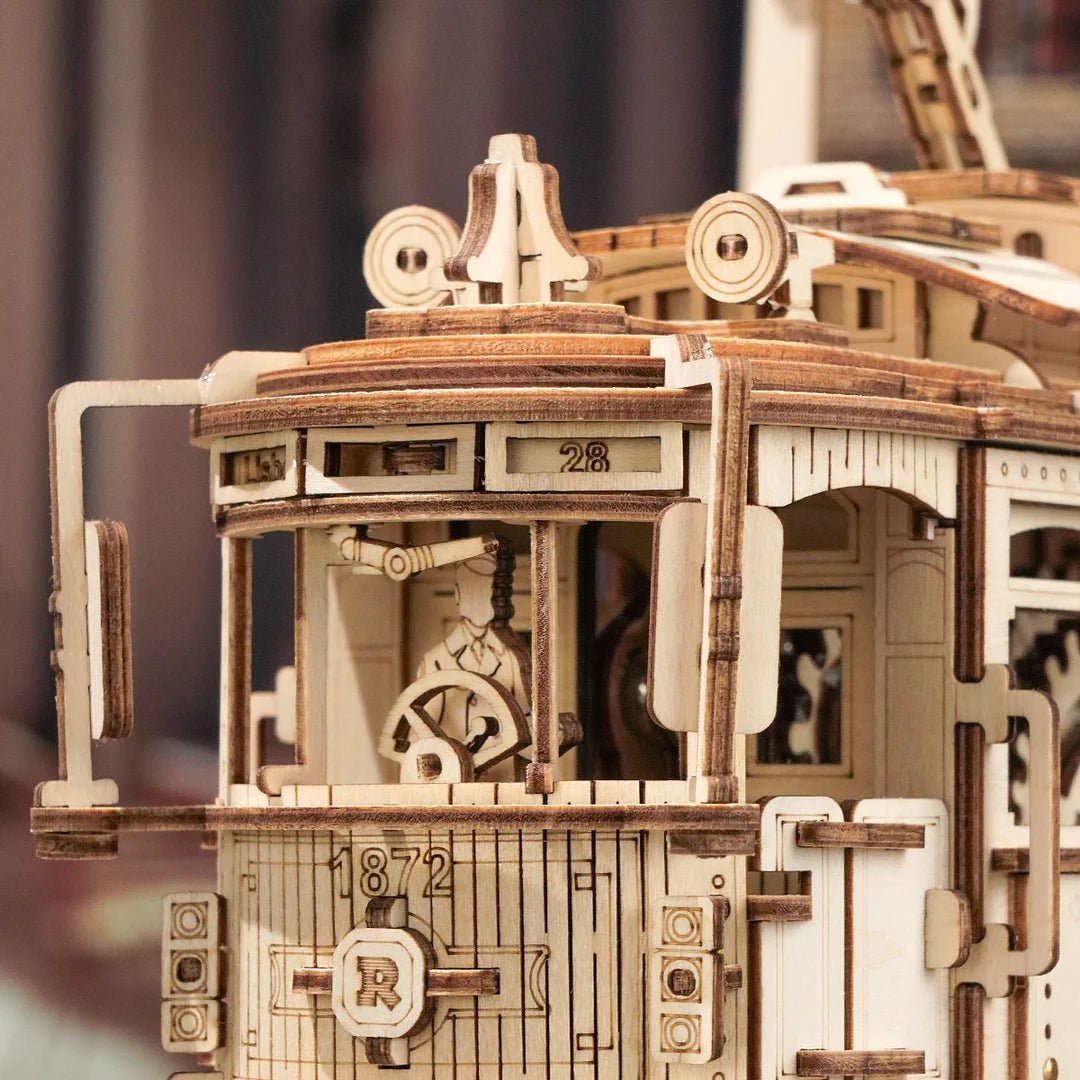 Wooden City Tram Building Kit — additional product view