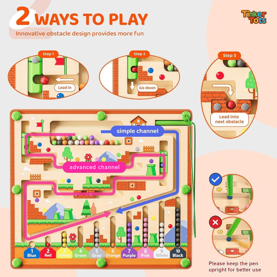 Wooden Magnetic Maze Board — additional product view