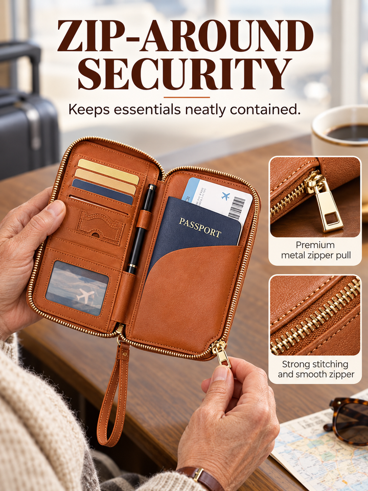 Zipper Passport Organizer — additional details and use